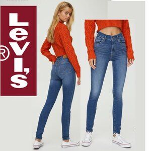 LEVI'S High Rise Mile High Super Skinny Blue Jean Size 27